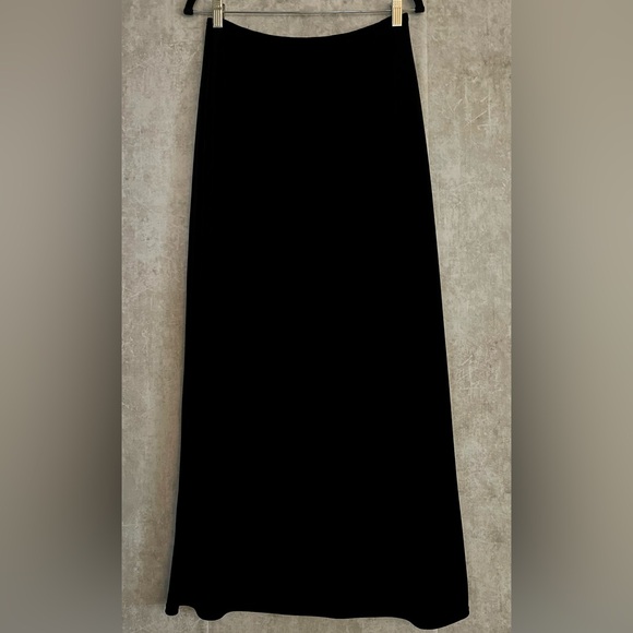 Scott Mclintock Millennium 2000 Vintage Black Velvet Maxi Skirt Size 10P - Picture 3 of 5